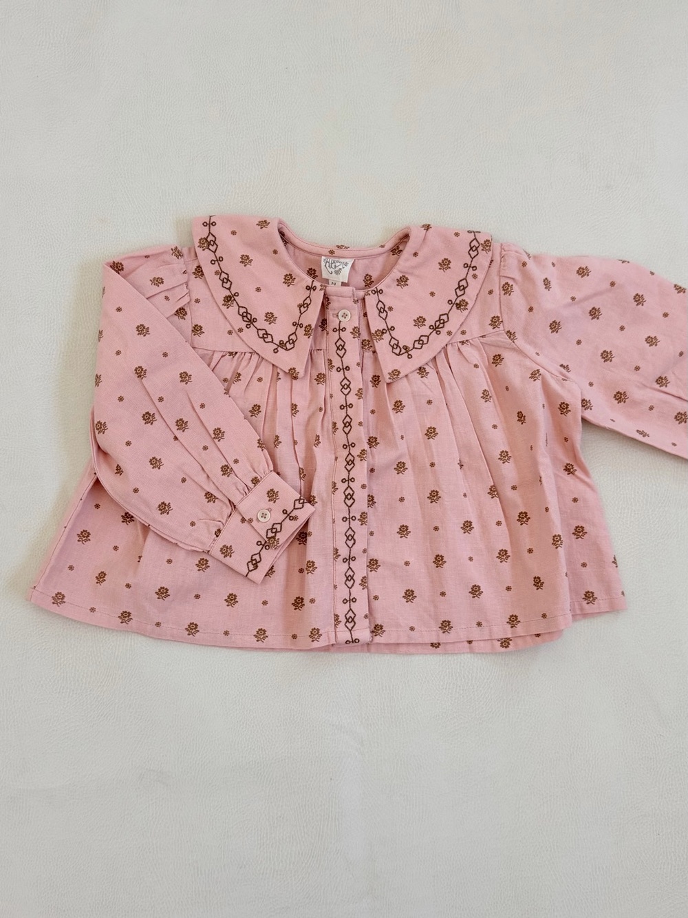 Apolina Carlotta Blouse NWT 2-3Y Meadow Calico Ribbon
